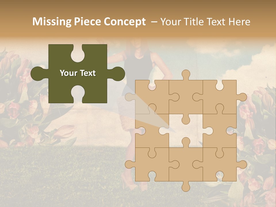 Grunge Aged Beauty PowerPoint Template