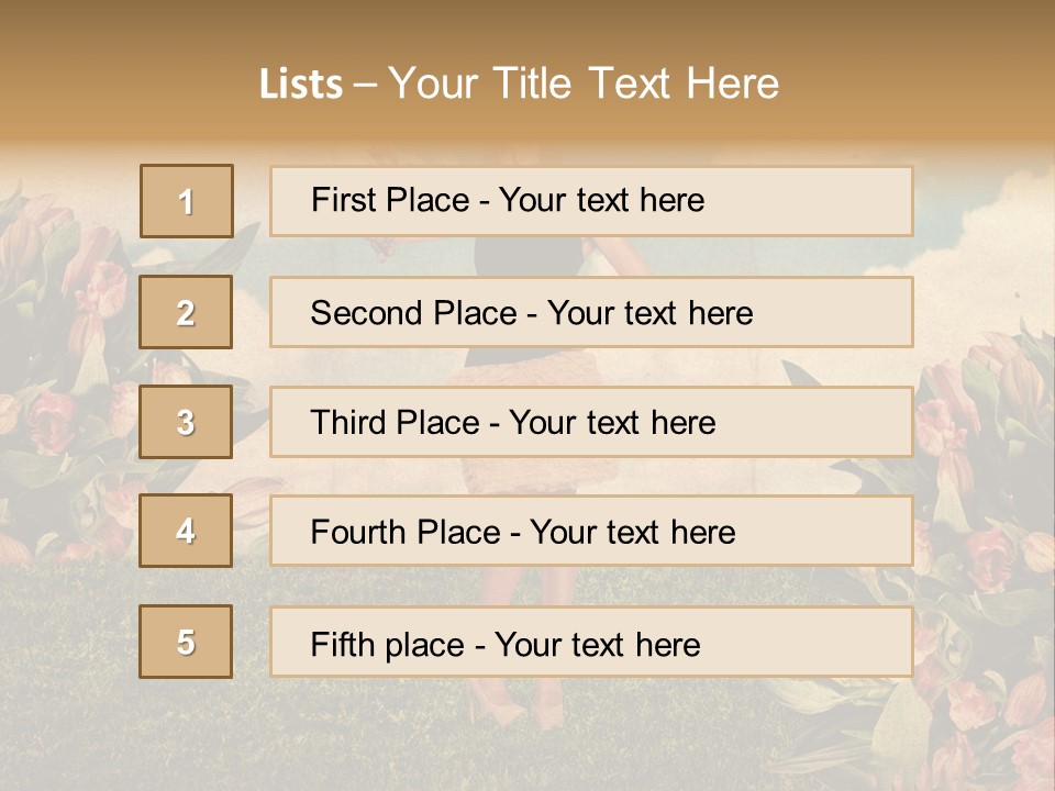 Grunge Aged Beauty PowerPoint Template