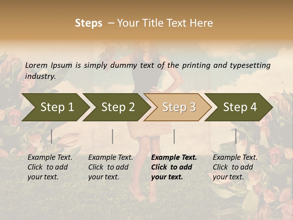 Grunge Aged Beauty PowerPoint Template