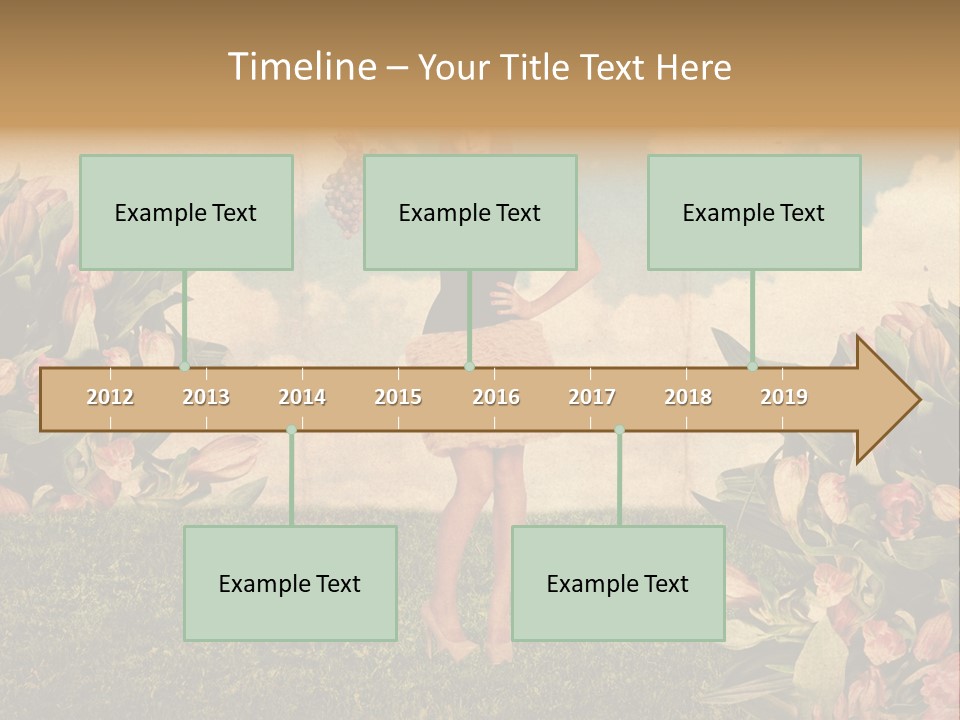 Grunge Aged Beauty PowerPoint Template