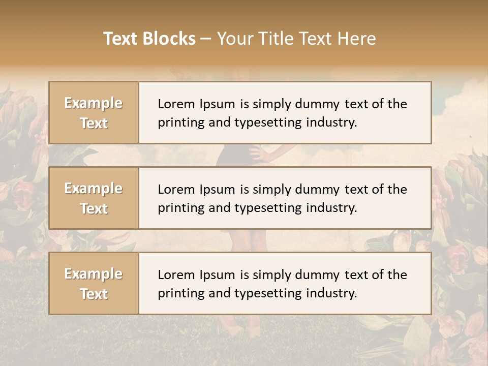 Grunge Aged Beauty PowerPoint Template