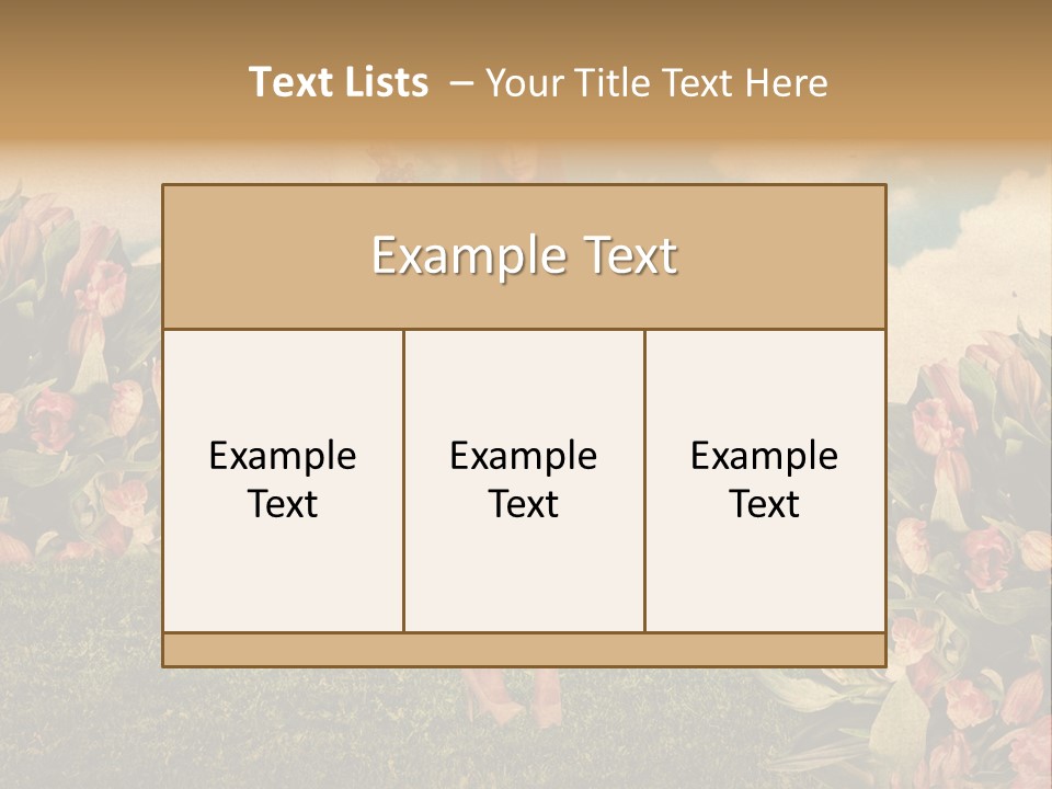 Grunge Aged Beauty PowerPoint Template