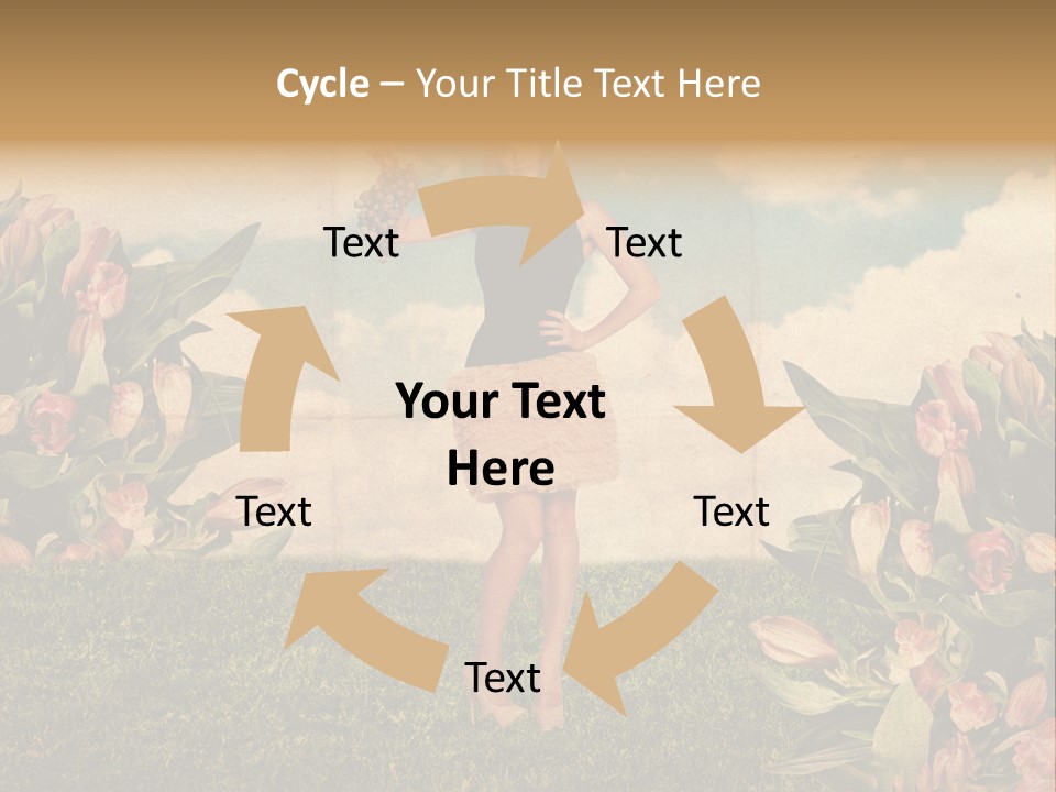 Grunge Aged Beauty PowerPoint Template