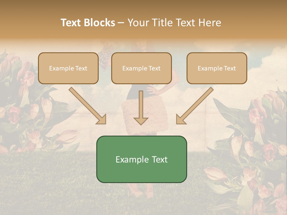 Grunge Aged Beauty PowerPoint Template
