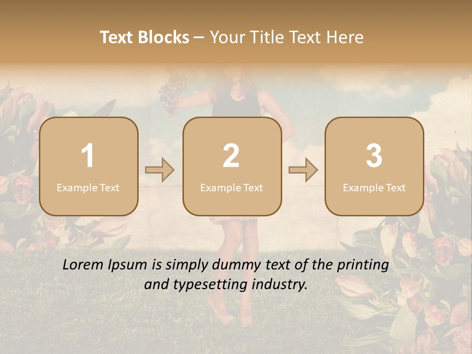 Grunge Aged Beauty PowerPoint Template