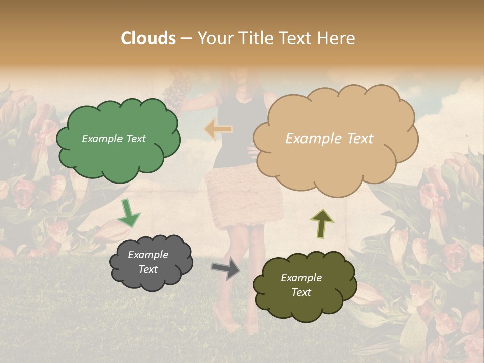 Grunge Aged Beauty PowerPoint Template