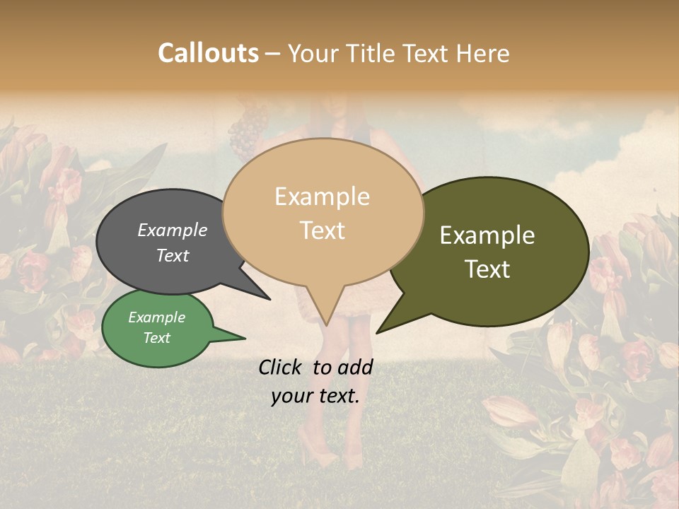 Grunge Aged Beauty PowerPoint Template