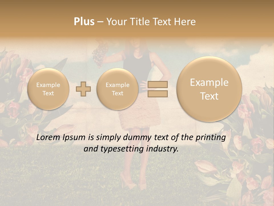 Grunge Aged Beauty PowerPoint Template