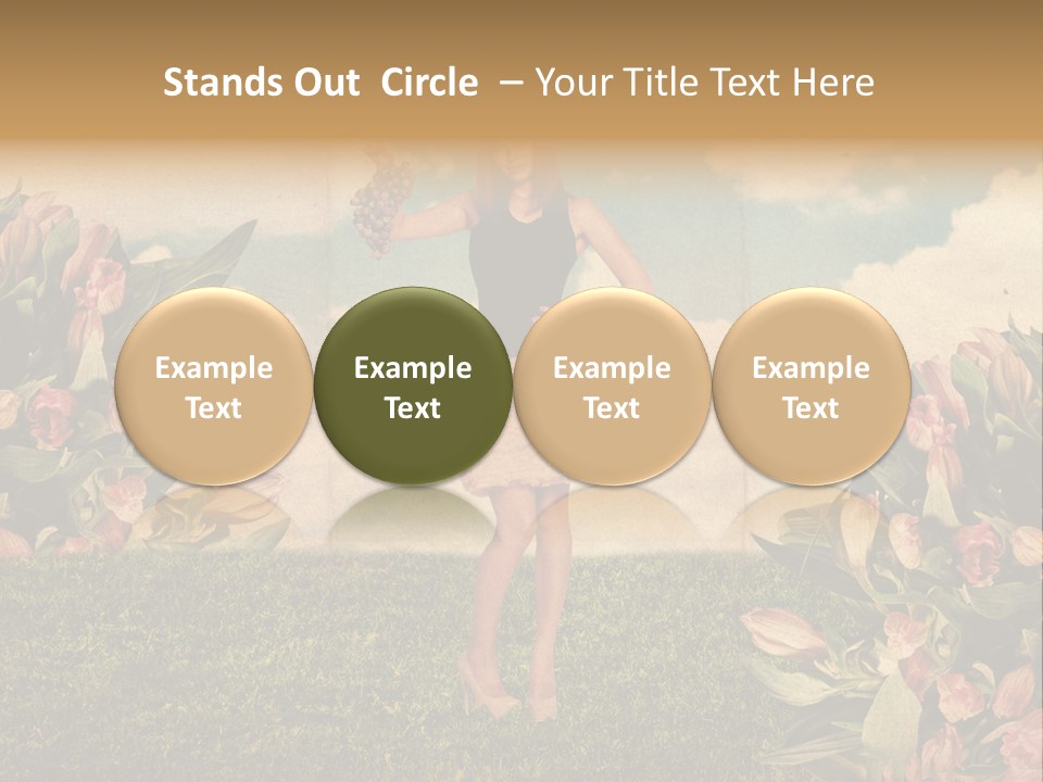 Grunge Aged Beauty PowerPoint Template