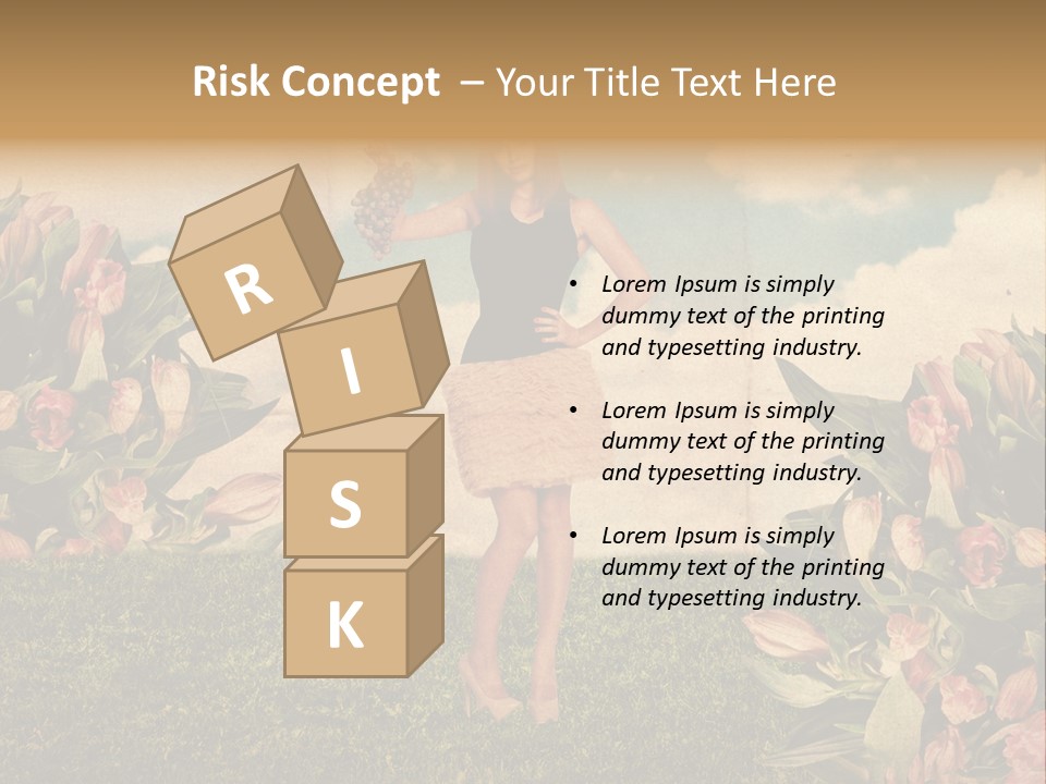 Grunge Aged Beauty PowerPoint Template