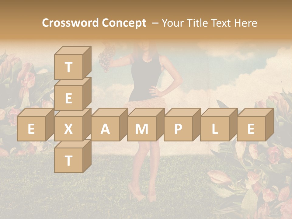 Grunge Aged Beauty PowerPoint Template