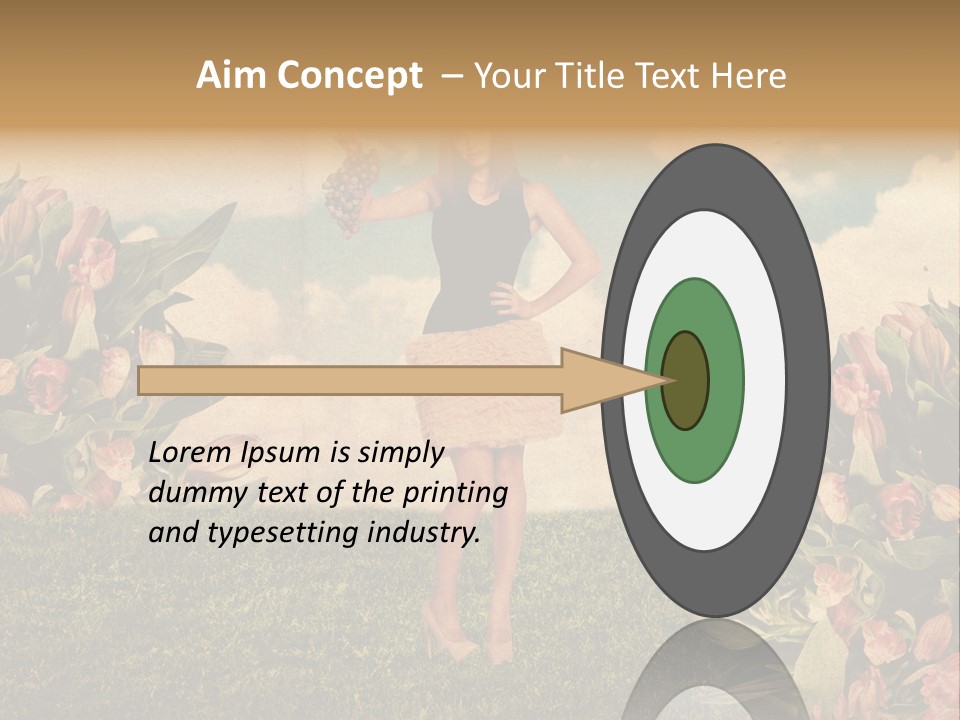 Grunge Aged Beauty PowerPoint Template