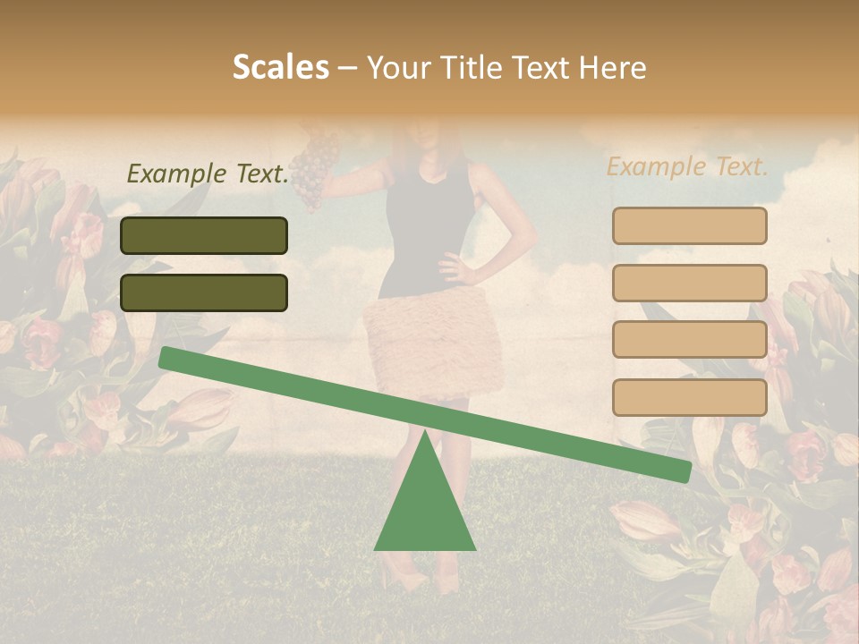 Grunge Aged Beauty PowerPoint Template