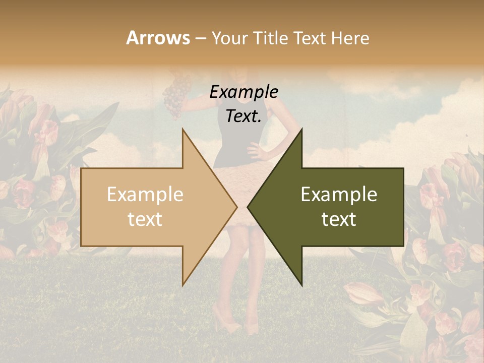 Grunge Aged Beauty PowerPoint Template
