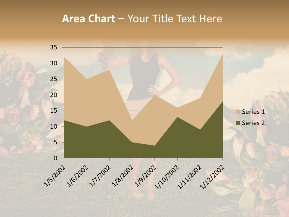 Grunge Aged Beauty PowerPoint Template