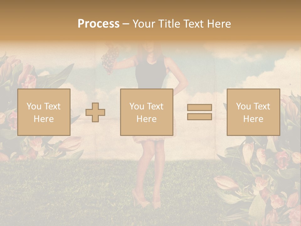 Grunge Aged Beauty PowerPoint Template