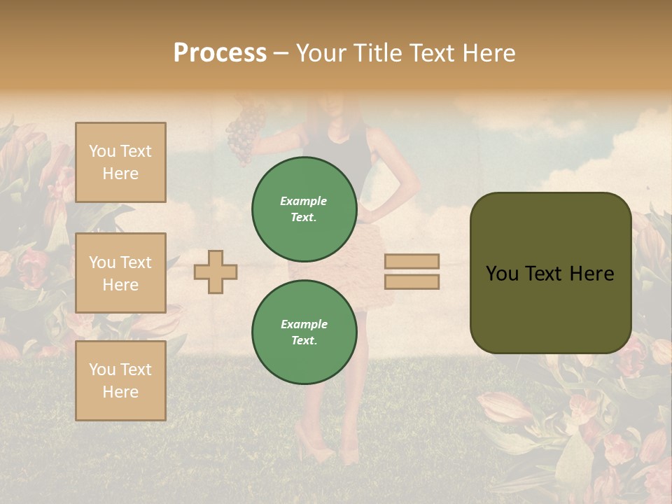 Grunge Aged Beauty PowerPoint Template