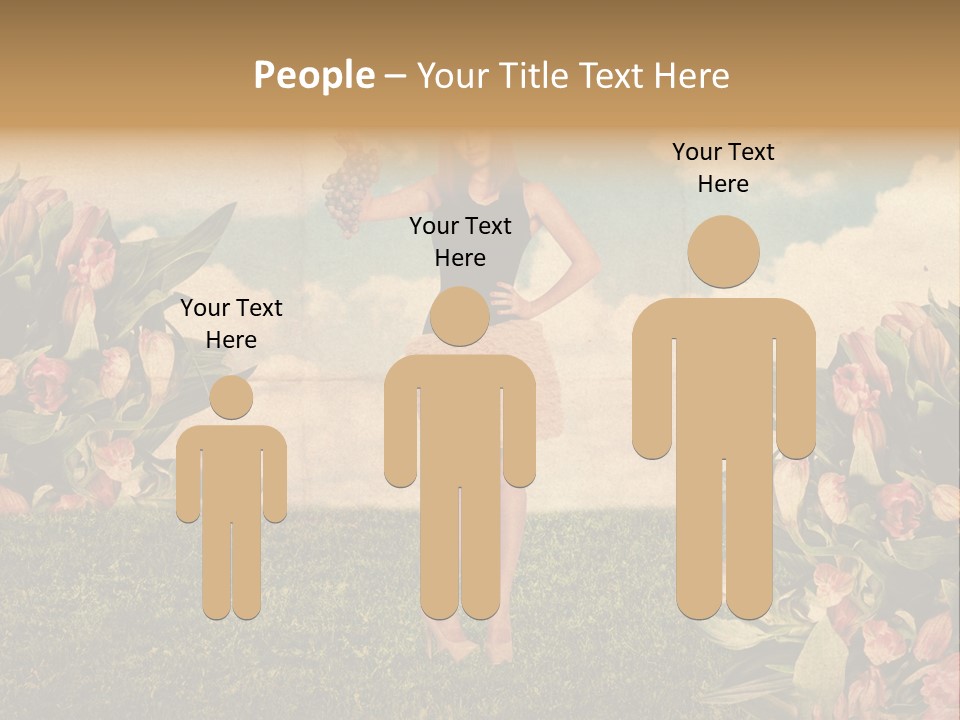 Grunge Aged Beauty PowerPoint Template