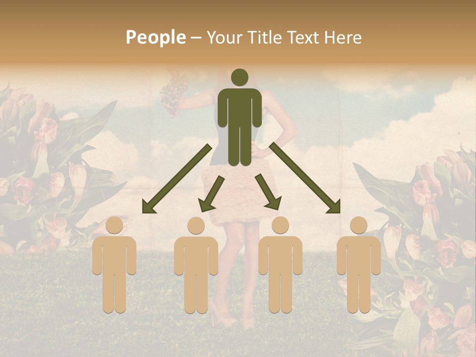 Grunge Aged Beauty PowerPoint Template