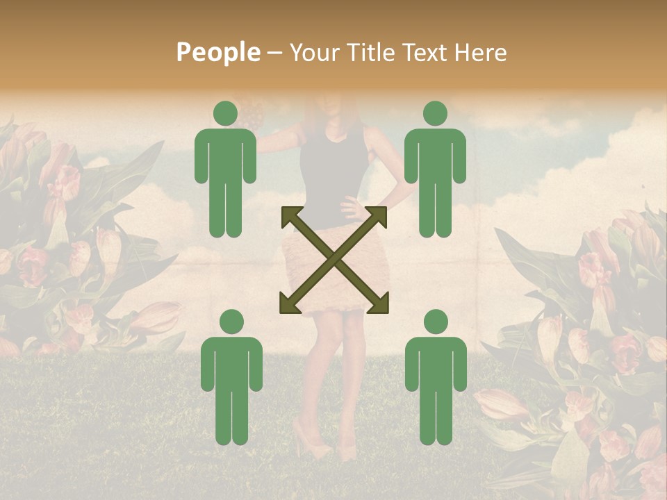 Grunge Aged Beauty PowerPoint Template