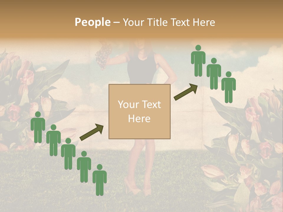 Grunge Aged Beauty PowerPoint Template