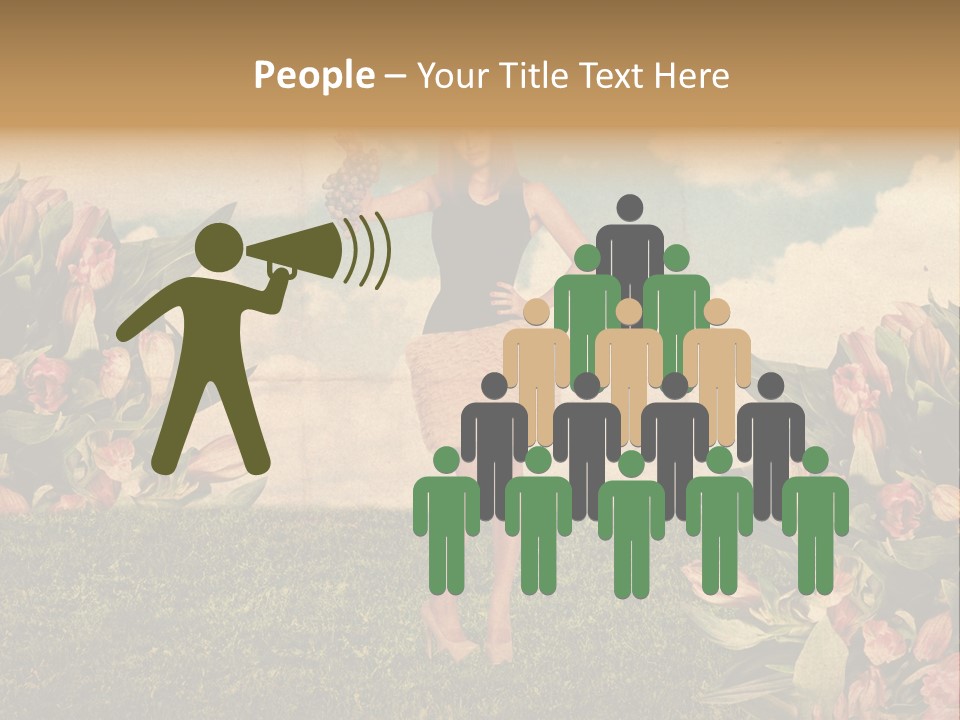 Grunge Aged Beauty PowerPoint Template