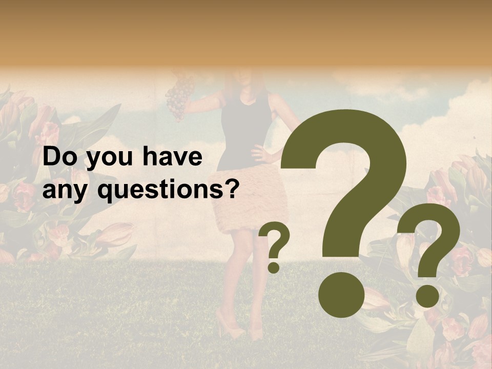 Grunge Aged Beauty PowerPoint Template