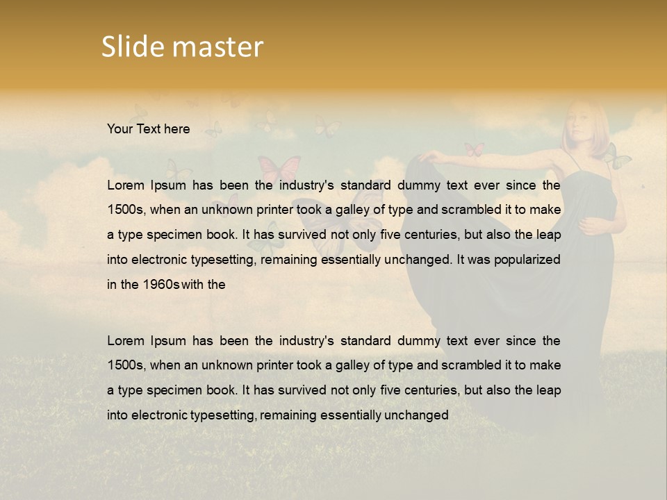 Glamour Design Old PowerPoint Template