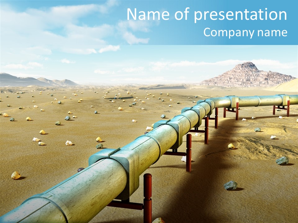 Delivery Pump Petrol PowerPoint Template