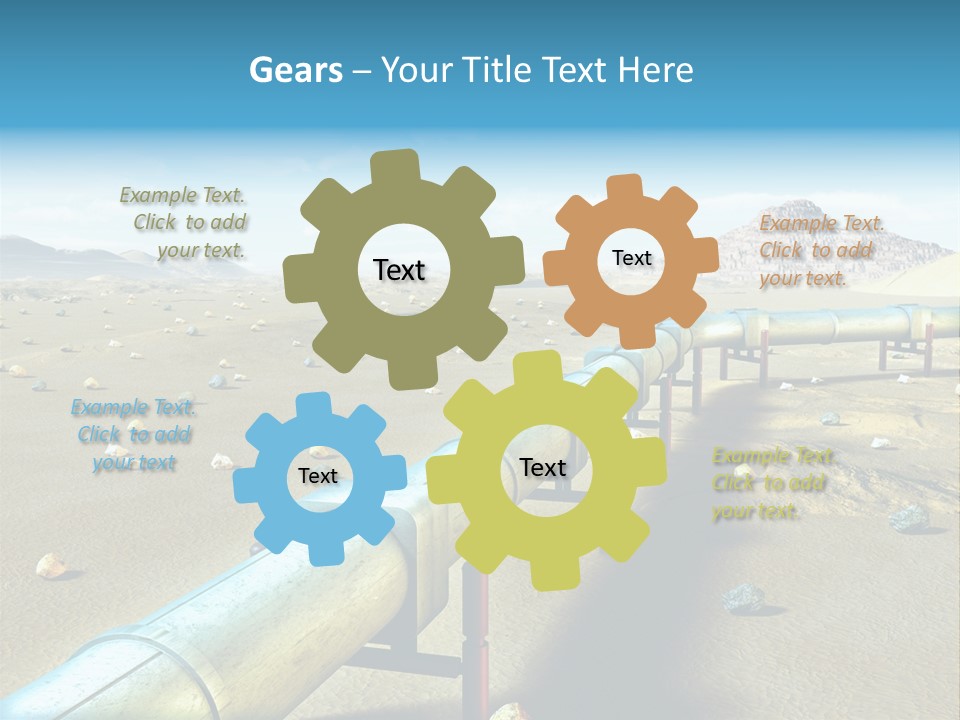 Delivery Pump Petrol PowerPoint Template