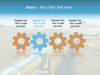 Delivery Pump Petrol PowerPoint Template