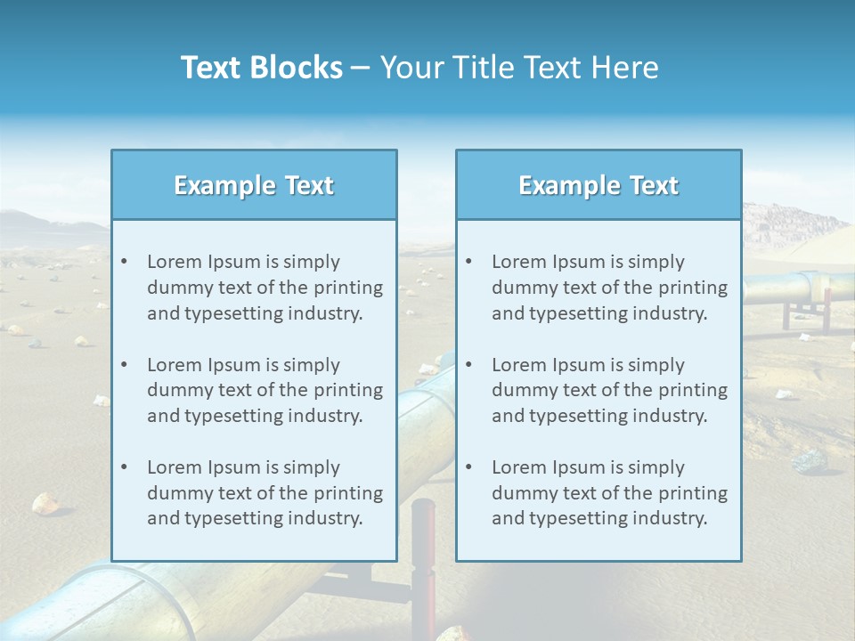 Delivery Pump Petrol PowerPoint Template