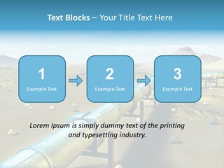 Delivery Pump Petrol PowerPoint Template