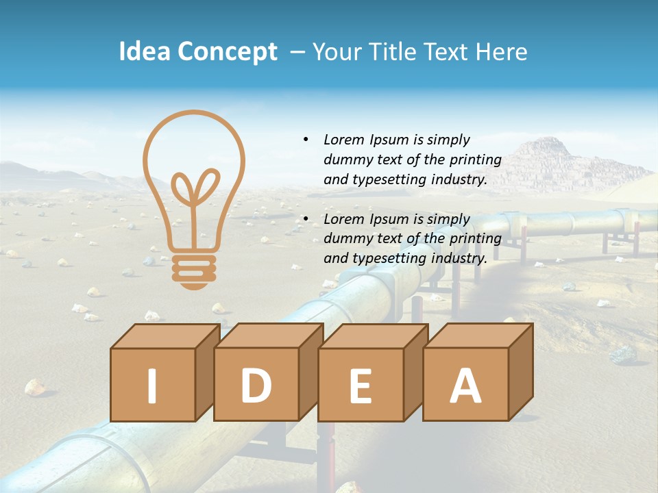 Delivery Pump Petrol PowerPoint Template
