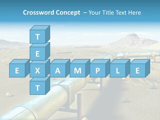 Delivery Pump Petrol PowerPoint Template