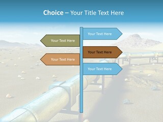 Delivery Pump Petrol PowerPoint Template