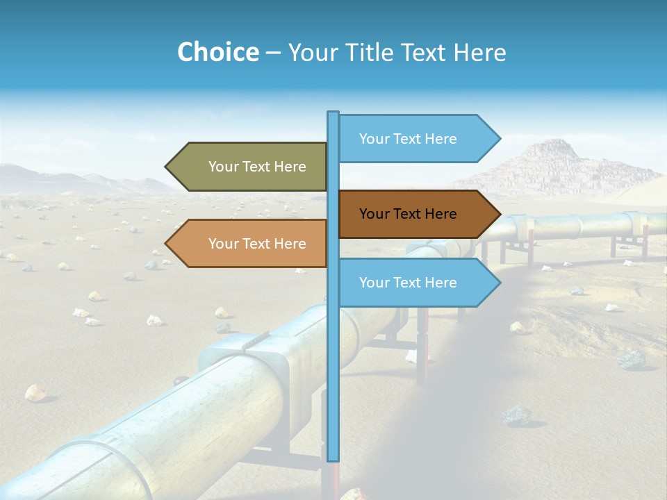 Delivery Pump Petrol PowerPoint Template