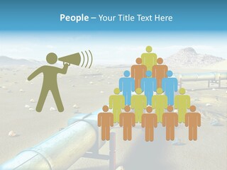 Delivery Pump Petrol PowerPoint Template