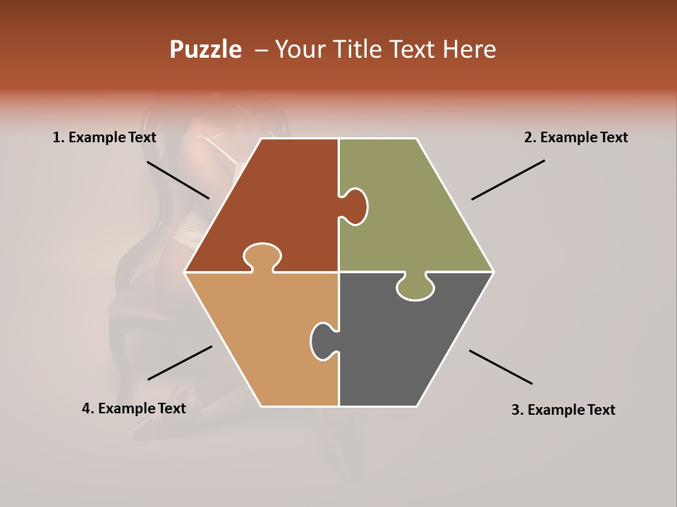 Large Portrait Bosom PowerPoint Template