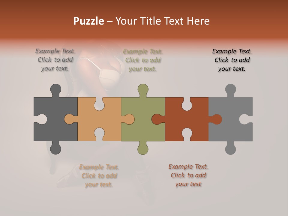 Large Portrait Bosom PowerPoint Template