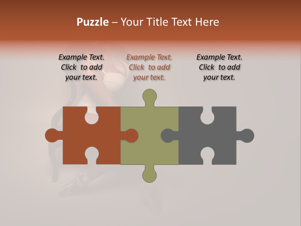 Large Portrait Bosom PowerPoint Template