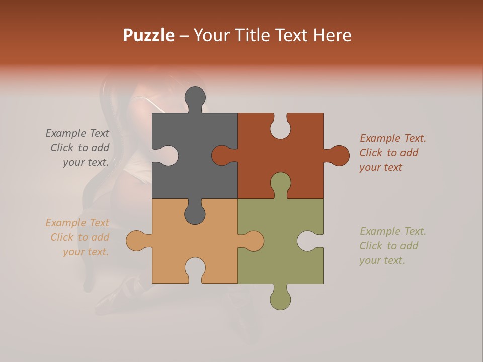 Large Portrait Bosom PowerPoint Template