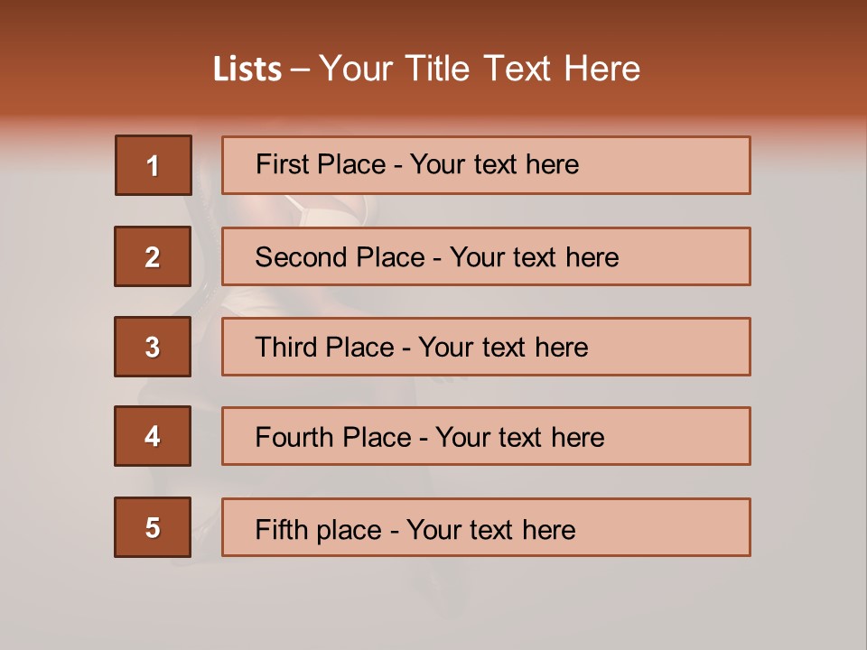 Large Portrait Bosom PowerPoint Template