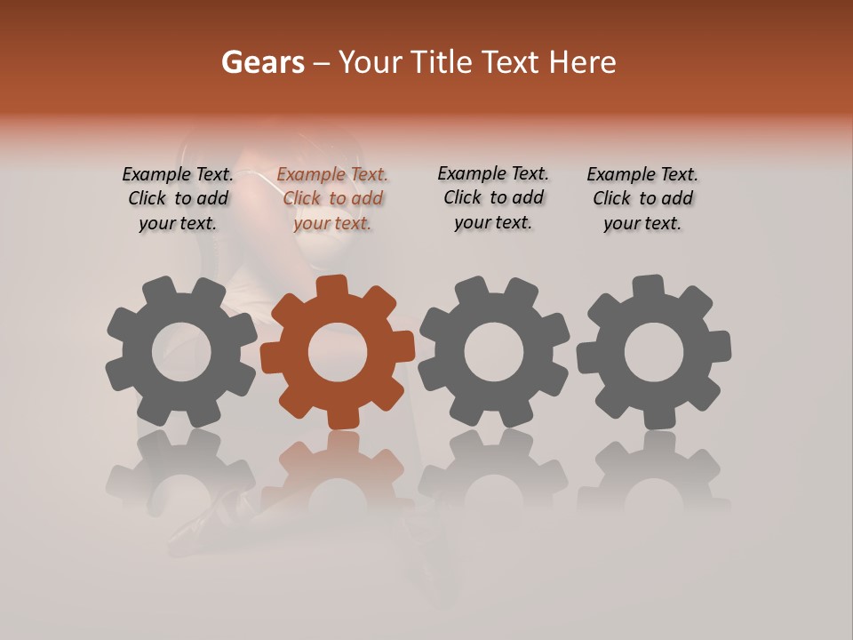 Large Portrait Bosom PowerPoint Template