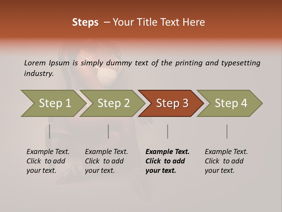 Large Portrait Bosom PowerPoint Template