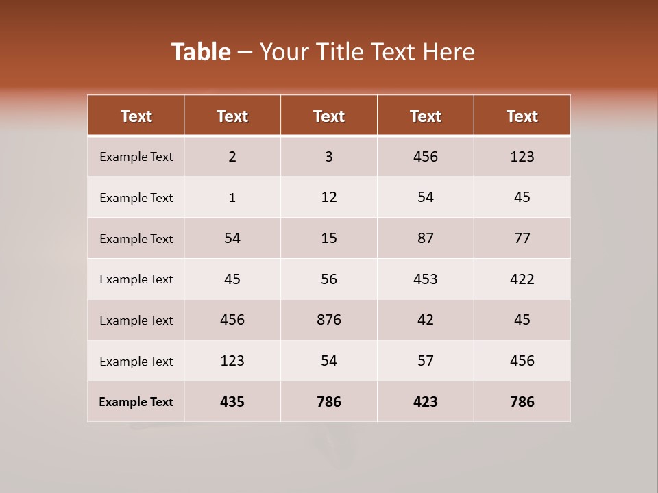 Large Portrait Bosom PowerPoint Template