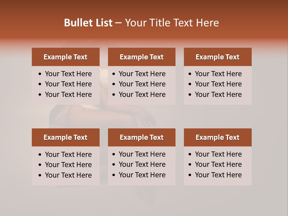 Large Portrait Bosom PowerPoint Template