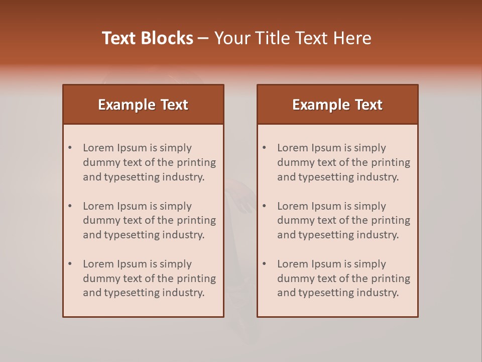 Large Portrait Bosom PowerPoint Template