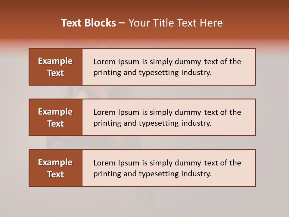 Large Portrait Bosom PowerPoint Template