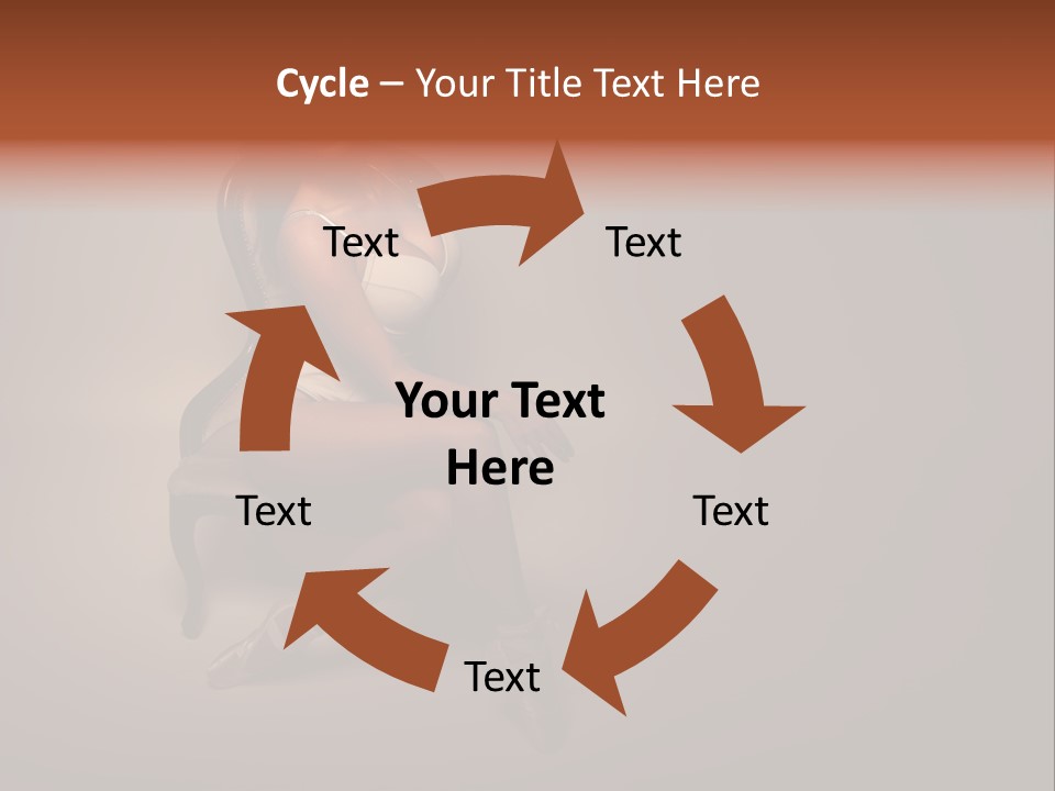 Large Portrait Bosom PowerPoint Template